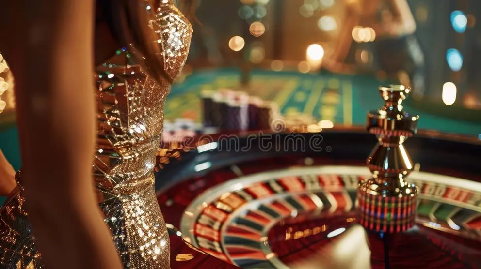 Live Baccarat dealer နှင့် ကတ်ဖြန့်နေသောမြင်ကွင်း